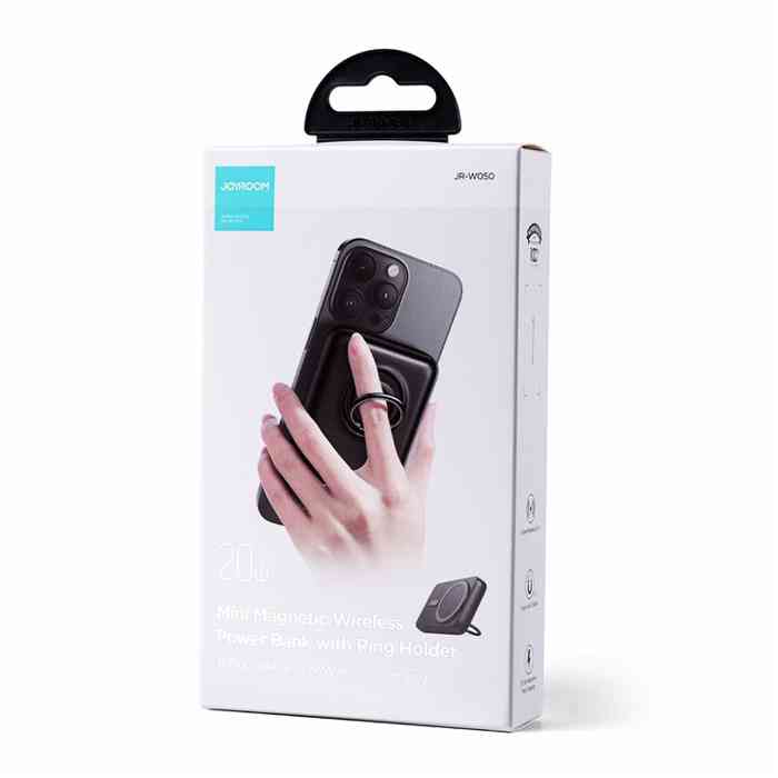 Joyroom JR-W050 20W Magnetic Wireless Power Bank with Ring Holder 10000mAh